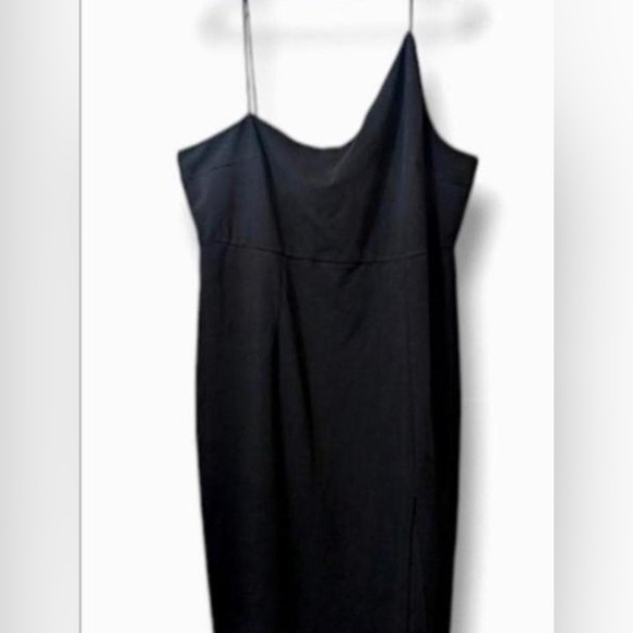 Princess Polly Chic Black One-Shoulder Dress - Picture 2 of 2